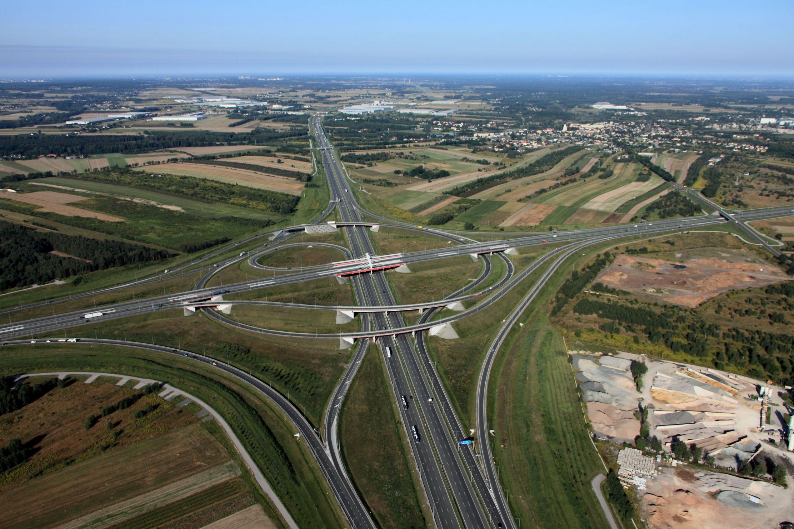 Skrzyżowanie autostrad A1 i A2